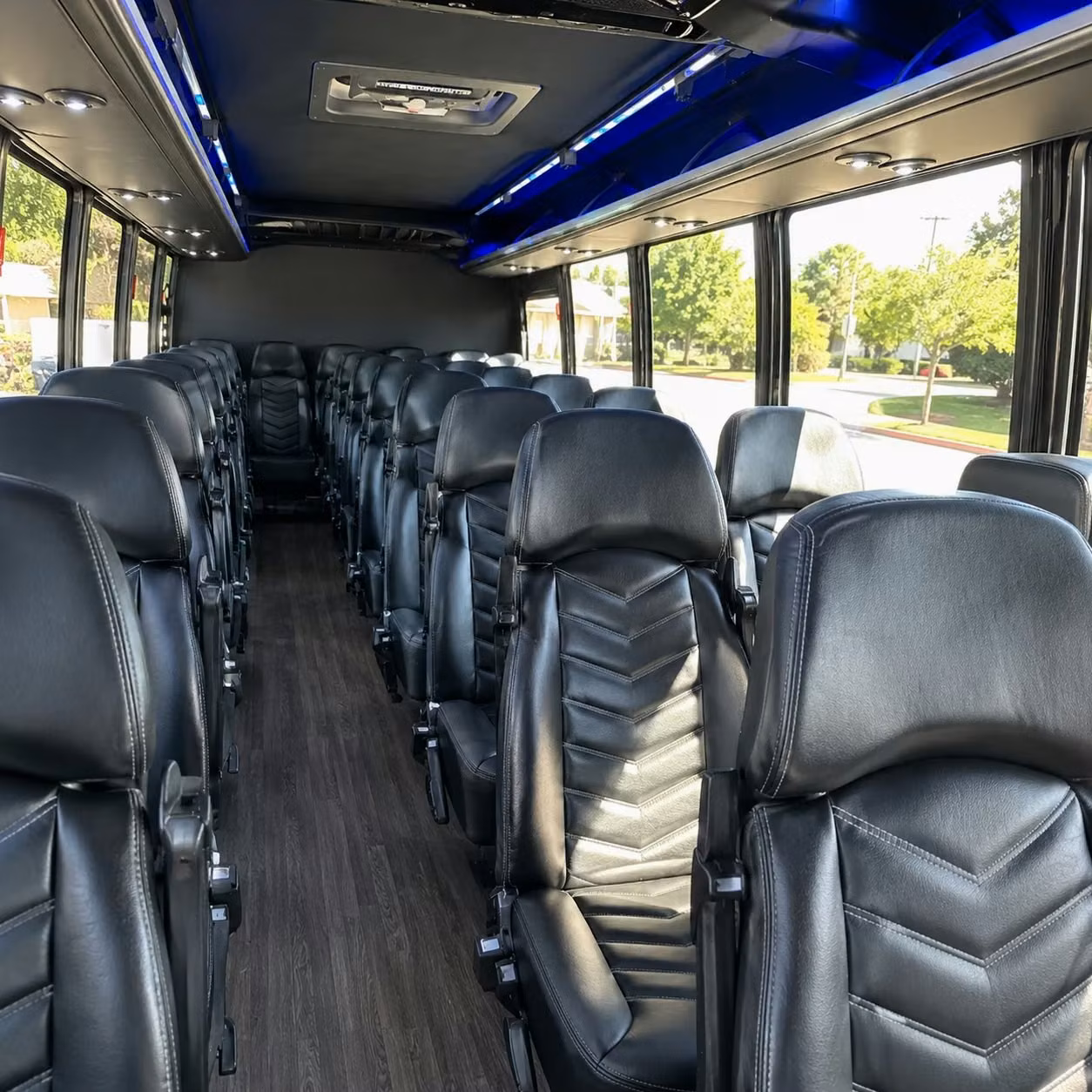 25 passenger minibus inside