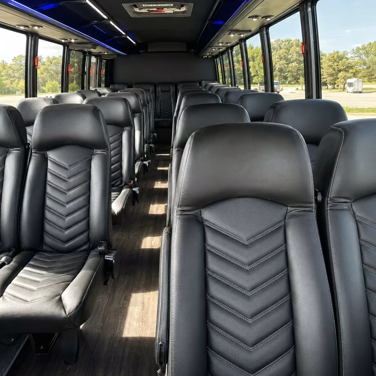 30 passenger minibus interior