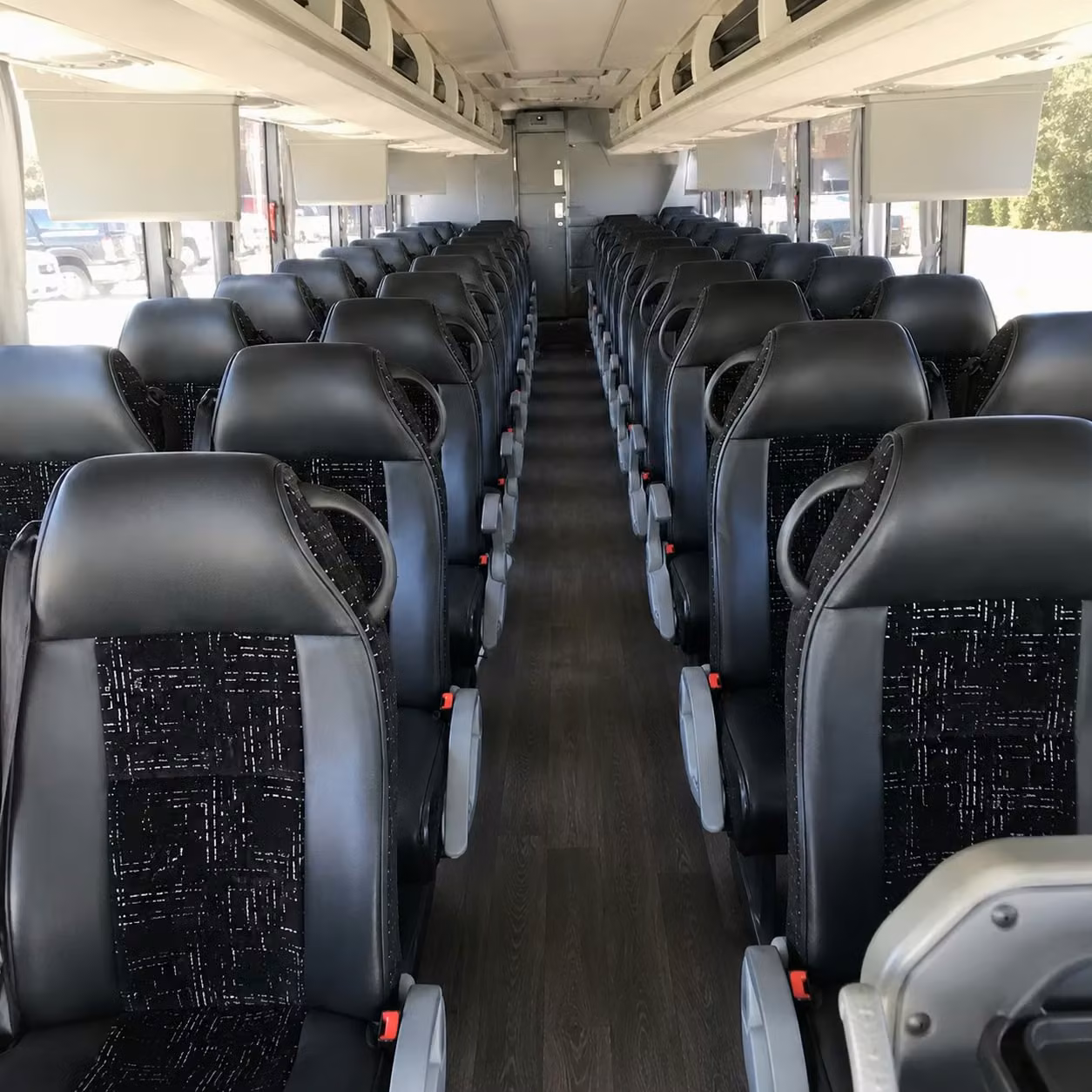 56 passenger charter bus interior